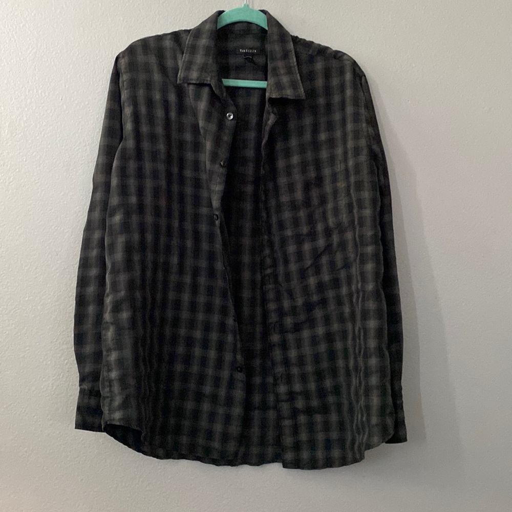 Black white and grey flannel